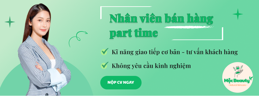 Tuyển dụng nhân viên bán hàng part time / full time