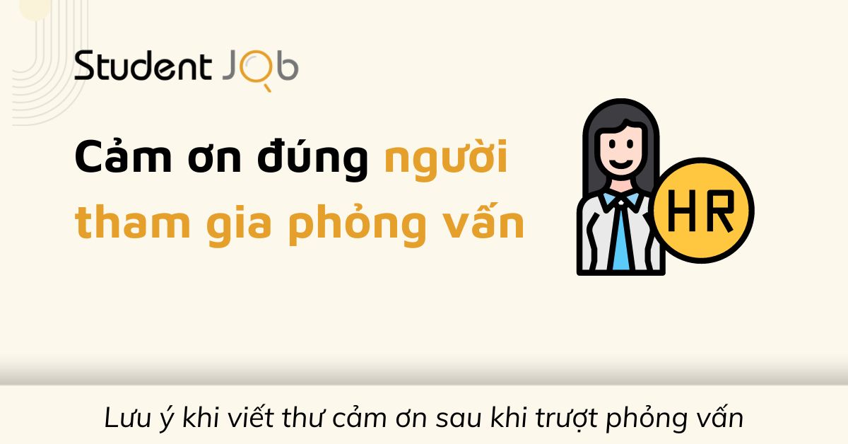 Cảm ơn đúng người tham gia phỏng vấn