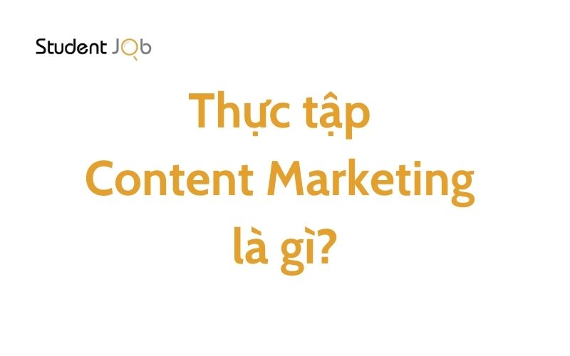 thực tập sinh content marketing là gì