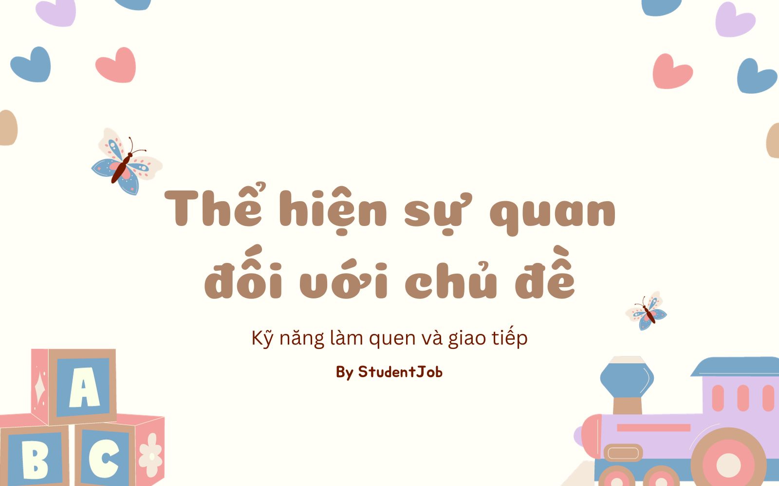 Thể hiện sự quan tâm đối với chủ đề đang nói đến